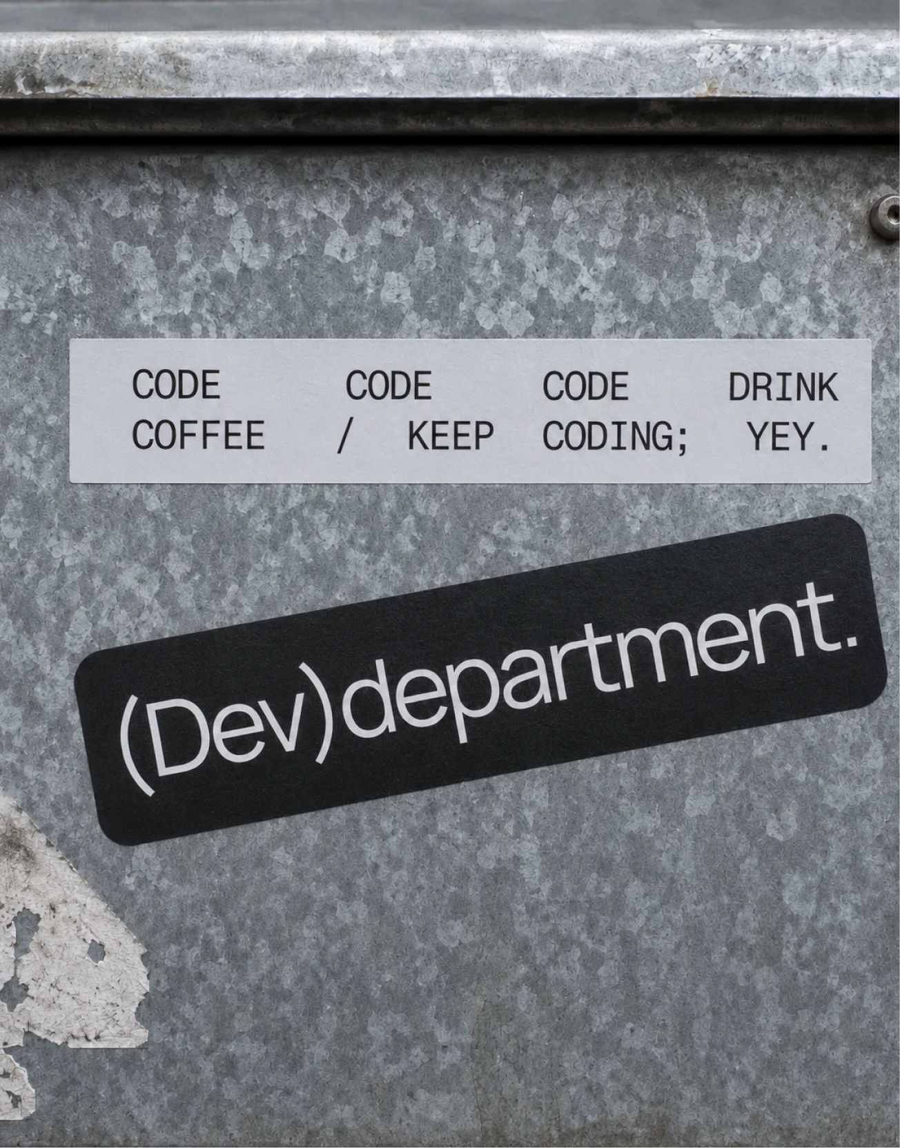 Outliant developer department stickers.